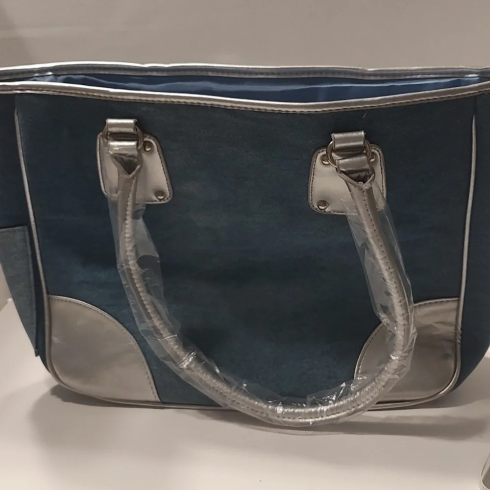 Denim Vintage Neiman Marcus Tote Vintage Acid Wash With Tags NWT